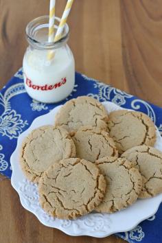 Chewy Peanut Butter Cookies - Glorious Treats