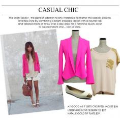 As Good As It Gets Cropped Jacket - Hot Pink