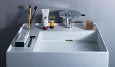 Put together two design giants – one, Laufen, a Swiss specialist in high-end sanitaryware, the other, Kartell, an Italian innovator in modern plastic furniture and accessories – and the scene is set for a whole new washing experience