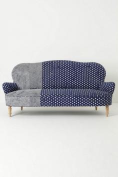 Nice mix march sofa. #anthrofave!