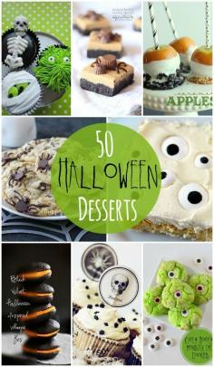 50 Last Minute Halloween Desserts - So many Quick Easy, Delicious & spooky dessert ideas!!