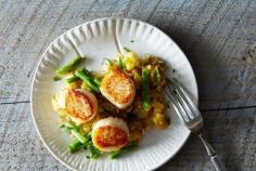 Dale Talde's Grilled Scallops and XO-Pineapple Fried Rice on Food52 #food52