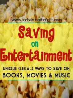 Saving on Entertainment (and getting the most out of your library) || Le Chaim (on the right)