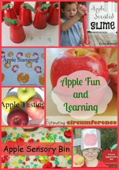 Apple Themed Fun and learning - Crafts, Games, and activities!