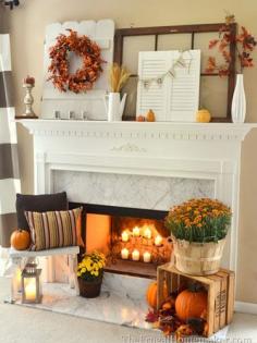 Halloween Mantel Ideas - Mantel Decorations for Hallowen - Country Living