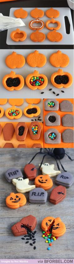 Break-Open Halloween Cookies