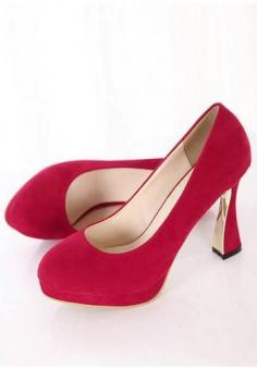 Women's all-match paillette round toe suede high heels-platforms