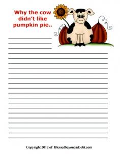 FREE Fall Writing Prompts and Notebook pages!