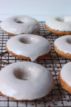 Stir & Scribble: Baked Oatmeal Donuts with Maple Glaze