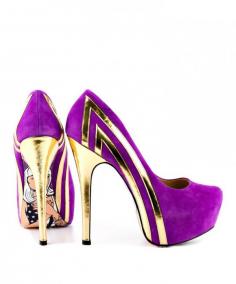 Blondie - Purple and Gold High Heels