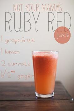 Ruby Red Grapefruit Juice. YUM! Juicing Detox Cleansing.