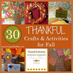 30 Thankful Crafts & Activities for Fall