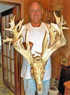 James Wanklyn of Kansas found a monstrous nontypical white-tailed deer skull and antlers that scored 312-plus inches, a true beast!