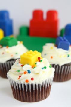 Here you go Holly, this ones for you, or your boys:) Lego Cupcakes ~ Perfect for the boys, young or old, at birthdays and parties!