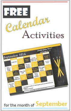 Don't miss my monthly activity calendar that is for subscribers!! September is done! It is decorated with the back to school them! Every Day there is an activity to help you connect as a family!