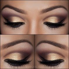 Elegantly soft gold smokey eye | best stuff