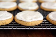 Soft Batch Iced Pumpkin Sugar Cookies