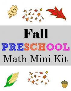 Fall Preschool Math