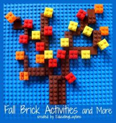 fall brick  activities and more - lego building ebook plus extra fall ideas. {$0.99}