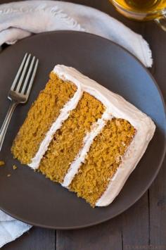 Pumpkin+Cake+with+Cinnamon+Cream+Cheese+Frosting