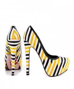 POP - Yellow/Black High Heels