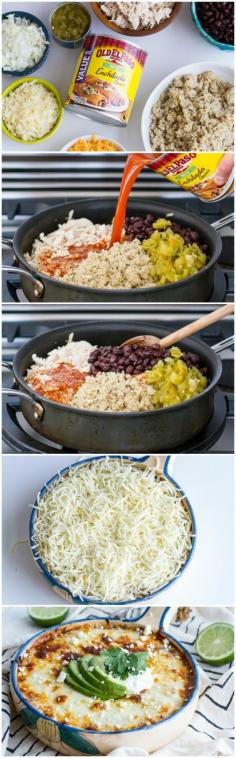 Healthy Eats Monday: Chicken Enchilada Quinoa Bake