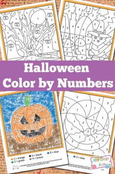 
                        
                            Halloween Color by Numbers Worksheets
                        
                    