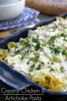 
                        
                            Creamy #Chicken Artichoke Pasta recipe
                        
                    