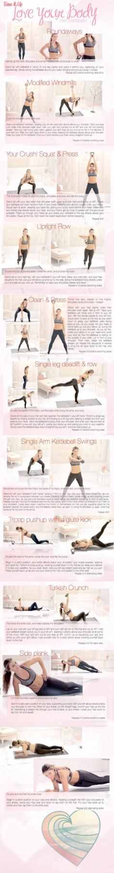 The Best Kettle Bell Workout Ever {tones every muscle in your body}