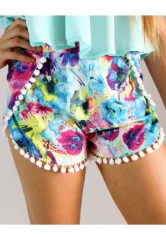 
                        
                            Pom Pom Ball Fringe Shorts
                        
                    