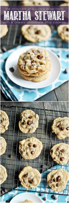 
                        
                            Recipe #3 in the Chocolate Chip Cookie Experiment: Martha Stewart's soft & chewy chocolate chip cookies. Come see why this recipe is the front runner in my quest to find the best CCC recipe!
                        
                    