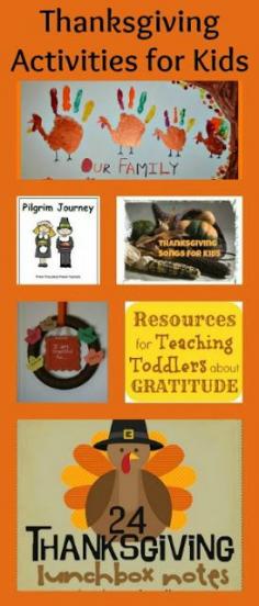 
                        
                            Thanksgiving Activities for Kids including family hand print art, free printables, songs and more!
                        
                    