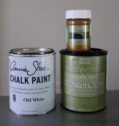 
                        
                            Stenciled Table Makeover with Chalk Paint® and Olympic Gold Metallic Paint | Click in to see the project by Girl in the Garage
                        
                    