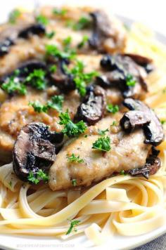 Easy enough for a weeknight meal: Chicken Marsala Pasta