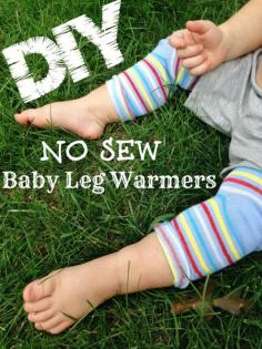 
                        
                            Tutorial for DIY NO SEW Baby Leg Warmers - this will be PERFECT for the cold winter months and a frugal baby gift! As little as $.50 a pair!! WOW!
                        
                    