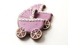 Baby Carriage Sugar Cookies by guiltyconfections on Etsy