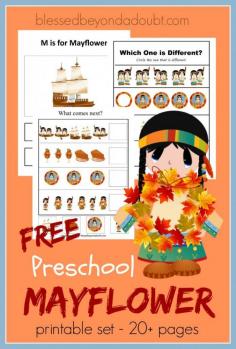 
                        
                            FREE Mayflower set for Preschoolers. Over 20 pages of FUN!
                        
                    
