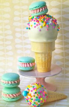 
                        
                            Cake Cones with Cotton Candy Macs
                        
                    