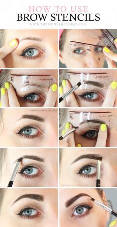 How To Use Eyebrow Stencils Like a Pro! #eyebrows #brows #makeup