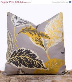 SALE ENDS SOON Golden Leaves Throw Pillow Case 100 by LilyPillow