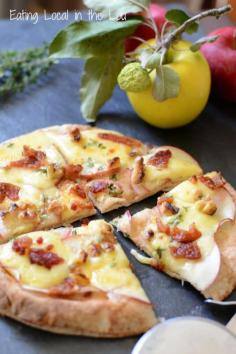 
                        
                            Apple, Bacon and Walnut Pita Pizzas ~ combines the warm comforting flavors of fall
                        
                    