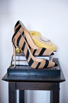 
                        
                            Christian Louboutin Zebra 5” heels
                        
                    