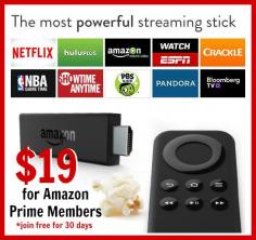 
                        
                            Deal Alert! Awesome Christmas gift idea!  Fire TV Stick just $19-2 days only! Connects Netflix & Prime TV to your HDTV!
                        
                    