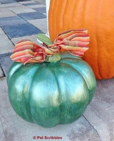 
                        
                            Fall Decor: DIY Metallic Pumpkins by Pet Scribbles
                        
                    