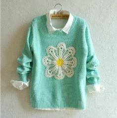 
                        
                            Mint Floral Sweater
                        
                    
