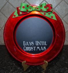 Christmas Charger Plate Countdown Days Until by ElevateYourDecor, $14.00 ...days until Jesus' birthday