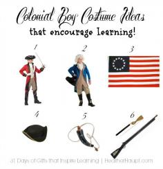 Gift ideas to spark imaginative play and learning about the Revolutionary War!
