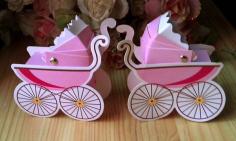 Lots of 25 PINK baby shower girl Pram Stroller Carriage by nlvaden