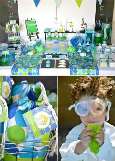 
                    
                        Mad Scientist Party with such clever and cute details!
                    
                