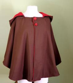 Amelie inspired Women's Hooded Cape by lorigami on Etsy